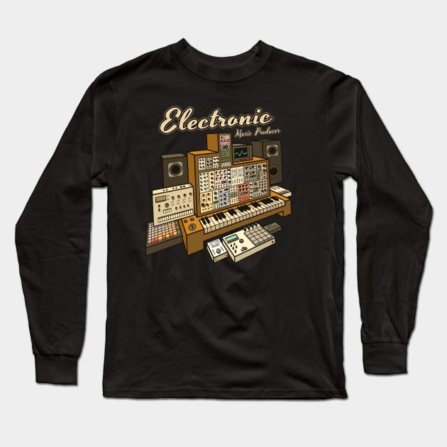 Electronic Music Producer Long Sleeve T-Shirt by Mewzeek_T